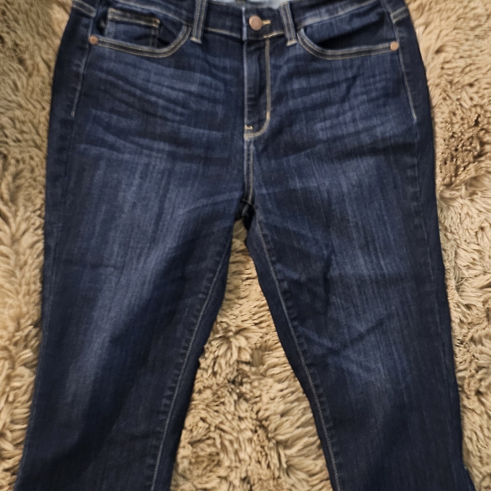 Judy Blue Ankle Cropped Jeans in Classic Blue